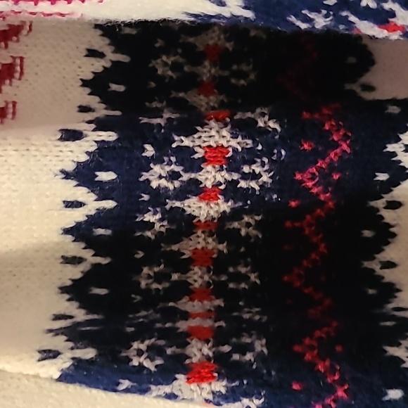 ST. JOHN'S BAY WOMENS PLUS SIZE RED, WHITE AND BLUE STRIPED 3X OPEN CARDIGAN - Picture 5 of 11